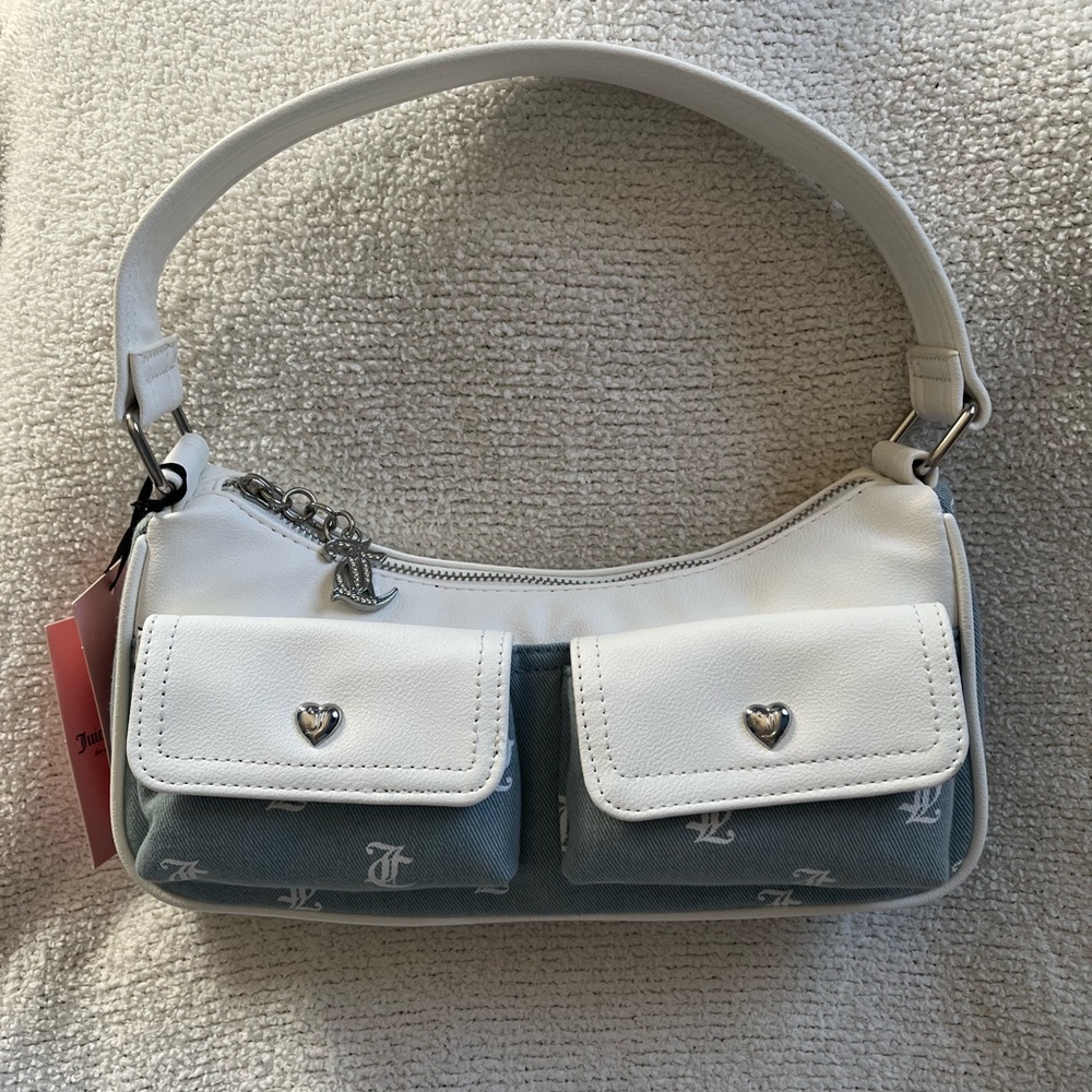 Juicy Couture White and Blue Women's Bag